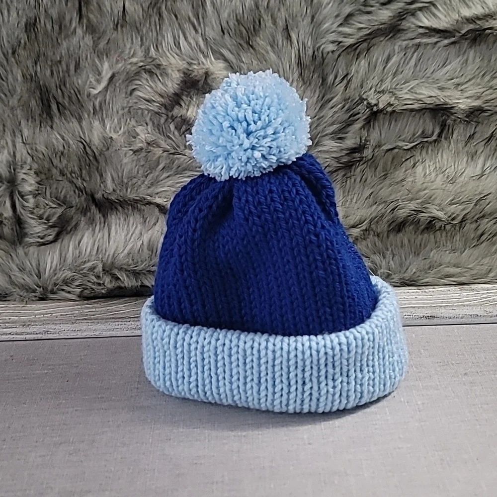 Handmade Knit Boys Winter Hat